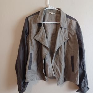 Eileen Fisher  moto style jacket large